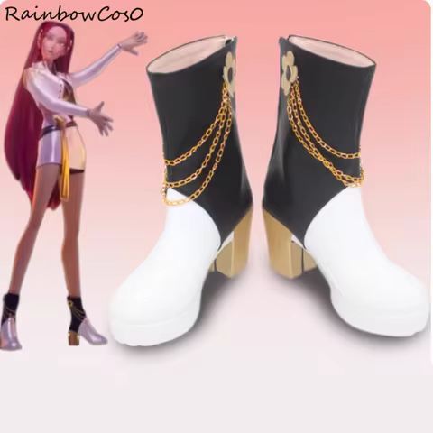mira Cosplay Shoes Boots Game Anime Party Halloween RainbowCos0 W5062