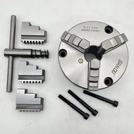 Lathe Chuck 125mm Front Mount SANOU Brand 3 Jaw Self-Centering Lathe Chuck K11-125 Manual Metal Chuc