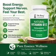 ✅Ready | Same Day✅Dr. Berg Natural Vitamin B12 1000 mcg with B Complex Blend - Methylcobalamin B12 f
