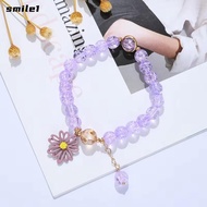 SMILE Bohemian Bracelet, Elastic Lucky Korean Daisy Bracelet,  Multicolor Handmade Bracelet Bohemian