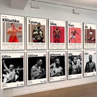 Boxing Legends Famous Boxing Star Champion Poster Self-adhesive Art Waterproof Paper Sticker House B