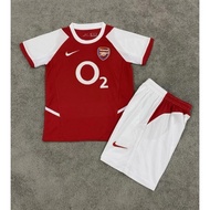 Children Set retro 02-03 Arsenal Henry soccer TShirts Personalized Name Number soccer Shirt SUIR