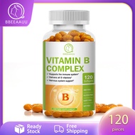 Bbeeaauu Vitamin B (B12, B1, B2, B3, B5, B6, B7, B9) Complex Capsules Supports Supports Better Moods