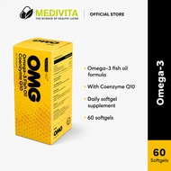 OMG Omega-3 Fish Oil Coenzyme Q10 Daily Softgel Supplement 60s
