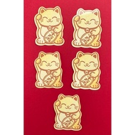 5pcs Lucky Cat Sticker Lucky New Year Party Souvenir Giveaways Christmas Gift Ideas