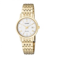 CITIZEN ECO-DRIVE GOLD STAINLESS STEEL EW1582-54A WOMEN'S WATCH