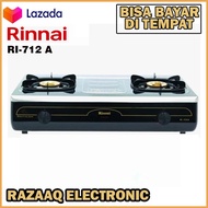 Rinnai RI-712 A Kompor Gas Grande 2 Tungku Kuningan RI-712A Stainless