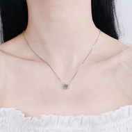 PT950 Platinum Moissanite Diamond Necklace Stone Men Women 2021 New Style Trendy Bull Head 18k White