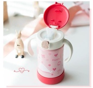 Richell 兒童保溫杯 粉色
