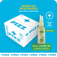 Fizz Soda Vị Chanh Sả - Thùng 16 Chai 330ml