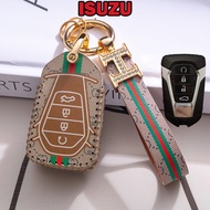 Isuzu d-max mu-x 2020 d-max 1.9 d-max 3.0 mux Leather Key Cover Remote Key Case