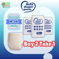 150PCS HTY House of Diaper Pants (Basic Care Diaper) MEDIUM to 3XL