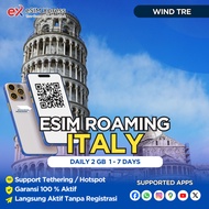 eSIM ITALY Daily Unlimited 2GB Data | eSIM Roaming Perjalanan Langsung Aktif