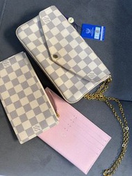 LV Wallet 三合一 白格仔