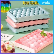 33 Grids 3d Ice Ball Mold Popsicle Ice Cube Tray Box With Cover Lollipop Jelly Making Summer Kitchen Gadgets welo.sg