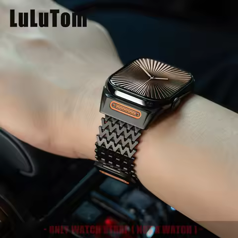 W Style Stainless Steel Band for Apple Watch 11 10 9 8 6 7 3 SE 2 Magnetic Clasp Strap Iwatch Series