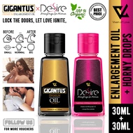 Vixen of Love | Gigantus Premium Enlargement Oil for Men + Desire Horny Drops for Women | Male Penis Enlargement | Pampalibog na inumin sa babae | Female Sexual Enhancer Better Than Wild Drops | Men Health Care Enlarge Oil | Titan Gel | Viagrow | DAKKU