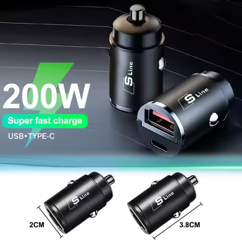Car Charger Fast Charging Mini Pull Ring Car Phone Charger Auto Accessory For Audi Sline A1 A2 A3 A4