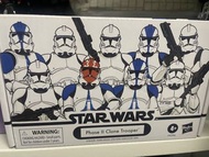 Star wars vintage 3.75 501st Clone trooper Phase 2 星球大戰 白兵