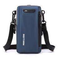 tas selempang pria SLP082 - TAS PINGGANG SELEMPANG HP PRIA MULTIFUNGSI SLING BAG OUTDOOR - NAVY(L9W5