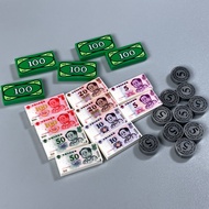 MOC Small Particle Blocks People Hold RMB Coin 1x2 Money Game Paper Money Kuna Plastic Toys Building