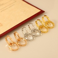 【Best quality】Car 18k double-ring earrings - AU750 classic best-selling style