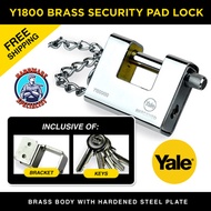 Yale Solid Brass Security Pad Lock 80mm Y1800 / Padlock / Chairo 115 / Chairo 118 / Vanni / Duro