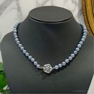 Chuỗi Ngọc Trai Nước Mặn Akoya Nhật Bản Ánh Xanh (DNT0131) - MOON Jewelry