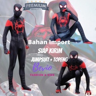 Spiderman Costume Miles Morales Children Adults Imported Spiderman Superhero