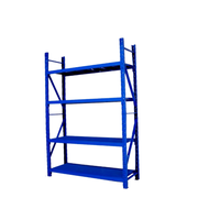 Global House Hummer ชั้นวางของอเนกประสงค์เหล็ก 4 ชั้น 50x200x200 ซม. UZY008-1-BU สีฟ้า รับประกันของเ