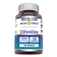 Amazing Formulas Citicoline 250 mg | Capsules Supplement | Non-GMO | Gluten Free | Made in USA (120