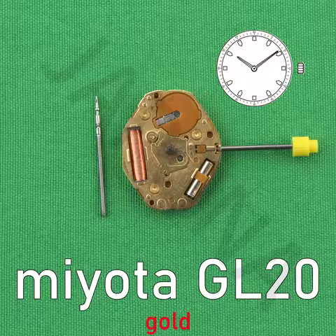 Miyota GL20 Movement Japan Miyota GL20 gold watch Movement Repair Accessories 2Hands Movement One Of