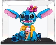 Upgraded 3MM Display Case for Lego Stitch 43249 Building Set,Dustproof Clear Display Case Compatible