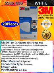 [ORIGINAL] 3M 5935 P3 R Particulate Filter SIRIM Approved Replace 5N11 NIOSH N95 Filter Gask Mask Re