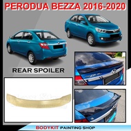 PERODUA BEZZA 2016-2020 GEAR UP PLUS STYLE REAR SPOILER DUCKTAIL MATERIAL ABS