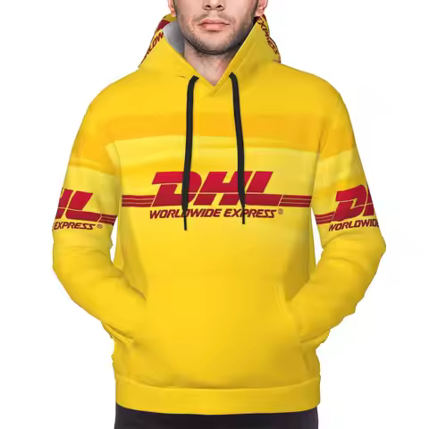 Global Express DHL 1 Hoodie Hip Hop Pullover Autumn Winter Men Women Sweatshirts Long Sleeve Tops