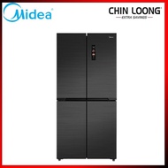 [4 Door FRIDGE]MIDEA 507L Inverter 4 Door Refridgerator MDRF550FG28 Multi Door Fridge Peti Sejuk Fre