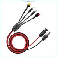 VIVI Quick Connecting Solar Power Cable With DC7909 DC5521 XT60 Interfaces Cord