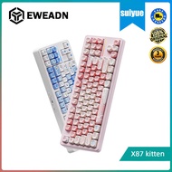 EWEADN X87 Kitten wireless mechanical keyboard customized wired, wireless, Bluetooth