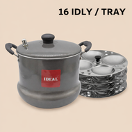 IDEAL Non Stick Idli Maker 16 Idly 24 Idli Steamer Pot Stainless Steel Idly Cooker Induction & Gas S