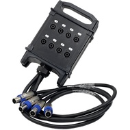 Audio Speaker Four-Core Speaker Om Small Square Socket Performance Cable Box 8-Channel Signal Cable 