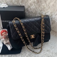 香奈兒Chanel cf Jumbo 荔枝牛皮 可斜挎單肩