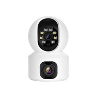 Samsung 8MP V380 Pro กล้องวงจรปิด Dual Lens ซื้อ 1 แถม 1 Dual Screens IP Camera WIFI connect to phone วิสัยทัศน์กลางคืน Motion Detection เสียงสองทาง Baby Monitor Video Surveillance การควบคุม APP