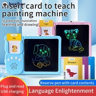 HUAIHAO 2 in 1 Talking Flash Cards & LCD Writing Tablet Educational Montessori-style Writing Drawing