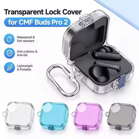 Universal Bluetooth Earphones TPU Protective Case For CMF Buds Pro 2 Clear Solid Color Anti-Scratch 
