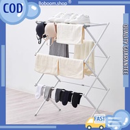 Drying Rack Retractable Floor Foldable Clothes Hanger Multi-layer Shoe Rack Space Saver