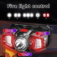 [fnuwtriy] Outdoor LED Headlamp Smart Sensor Dual Light Source Headwear 10-15h Fishing Light