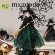 MXGOODS Halloween Witch Doll, High Quality Witch Haunted House Doll, Funny Silk Scary Black Haunted 