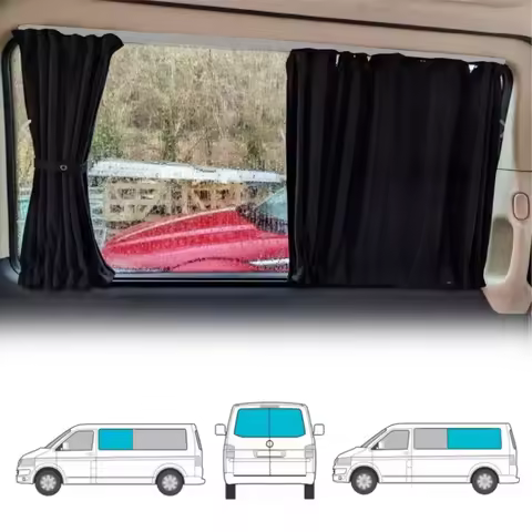 Blackout Window Curtain Kits Van Camper Side Center Barn Door Privercy Protection Curtains For VW Tr