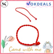 SK 5Pcs Gift Jewelry Red Rope Cord String Line Bracelet Bangle